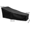 208x76x41/79cm Chaise Lounge Cover Waterproof Chair Recliner Protective Cover Polyester för utomhusgård Garden Patio