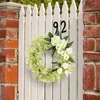 Dekorativa blommor 1pc Garland Simulerad blomma 2024 Vit Rose Wreath Wedding Outdoor Courtyard Decoration Festive Party Supplies