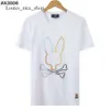 Physcho Bunny Rabbit Shirt Mens Homme Camisa Masculina Men Designer Chemise Homme Skull Rabbit Top Quality Crazy Short Sheeves Shirts Psychological Bunny 574