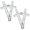 Fleurs décoratives 4 pcs croix guirlande couronne de fabrication d'outils anneaux