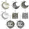 Decorative Figurines Eid Wooden Sign Wall Art Hanging Crafts Ornament Pendant For Front Door Decor Ramadan Rustic Event Party Supplies