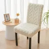 Épaississez la couverture de chaise de tissu Jacquard Couverture de siège Big Elasticity Chaise Protector Chair Cover For Dining Dining Room Wedding Office Banquet