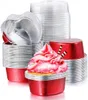 Autre fête d'anniversaire de cuisson de cuisson Mother039 Pudding Cudding Cople en forme de gâteau en forme de gâteau outils Cupcake avec les couvercles PANS PANS226S9558473