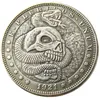 HB89 Hobo Morgan Dollar skull zombie skeleton Copy Coins Brass Craft Ornaments home decoration accssories349S