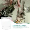 Vazen wakkere bloememmercontainer Acryl Holder Wedding Stand Vaas Flowers Farmhouse Clear