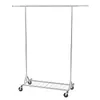 Storage Boxes Heavy-Duty Clothes Rack With 450 Lbs Capacity - Commercial Rolling Garment Wheels And Adjustable