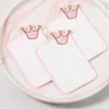 10-50pcs 5.4x8cm Cartes d'emballage de la couronne mignonne pour bricolage bijoux étiquettes de cheveux pour enfants accessoires de détail