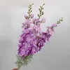 Fleurs décoratives artificielles de jacinthe en soie delphinium branche fausse feuille pour la fleur de mariage 67 cm 80cm 10pcs par lot