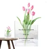 VASE BOOK ENDS VASE ARTISTISTISTIS FLONCERSPARENTACRYLIC FLOWER CHIC HOME DERORキュートな装飾的な美学ルーム