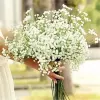 Белая гипсофила детское дыхание искусственные фальшивые шелковые цветы растения дома свадебные украшения 0824 zz