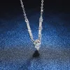 Collier sterling sier S925 Fashion simple D Color Moissanite 80 Pendre d'eau Pendre Moisanite Diamond Collier Collier Chaîne