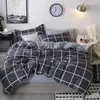 Bedding Sets Denisroom Pink Dot Printing Bed Linen Linens Cão de edredão de edredão Folhas de Quilt Kilt GT41#