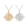 24 PcsLot Selling 35 cm Diameter Time Turner Necklace Movie Jewelry Rotating Hourglass Pendant Bulk Whole 2109293023080