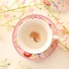 Kubki europejski zestaw herbaty ceramiczny garnitur kawy Kos o wysokiej jakości kości i spodek z łyżką