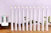 Pacote de 8 velas de led de LED remotos brancos quentes de velas de lâmpada de lâmpada de lâmpada brilhante realista operada por 28 cm de marfim h128112684