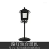 Bandlers porte-feu en métal Porte-lumière en fer Forme de la lampe de route classique Couleur de mélange de lanterne pour la maison de fête de mariage