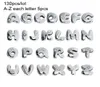 More Options DIY accessory Bead Caps 130pcs 8mm English Alphabet Slide Letters Charms Rhinestone Fit Pet collar Wristband keychain4751903