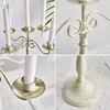 Świece Nordic Creative Metal Holder Candlestick Centerpiecess Road Candelabra Wedding Christmas Decor Dekor Love Prezent