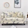 Stuhlabdeckungen Abdeckungen Geometrisches elastisches universelles Sofa Wohnzimmer Stretch-Strecke Nicht-Schlupf-Couch-Abdeckung Slipcover Protector Funda