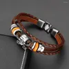 Bragle Trend Retro Pirate Skull Bracciale Bracciale Affascinante Gioielli di moda Uomini Accessori per San Valentino Regalo di San Valentino