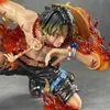 Heroes de quadrinhos Anime Ace Figura One Piece Fture The Top War Portgas d Ace Figura Flame Drifting 20cm PVC Modelo colecionável Toys Presentes 240413