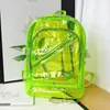 Rucksack Unisex PVC Jelly Leicht transparent sichtbares wasserdichtes Mehrzweck für Outdoor Sports Fitness