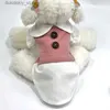 Appareils pour chiens hiver des vêtements pour chat chiot petit do crée manteau de chemise chihuahua yorkshire terrier poméranien poodle poodle bichon tissu l49
