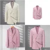 Mens Suits Blazers K-3345-Suit Suit Autumn And Winter Professional Format Business Same Work Clothes Drop Delivery Apparel Clothing Oted8