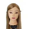 Mannequin training head 60cm human Hair mix with synthetic Barber Practice and Hairstyle Training Ideal for Hair braiding