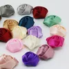 Fleurs décoratives (20pcs / pack) 4cm de haute qualité satin tridimensionnel rose artificielle de fleur de mariage robe de fête de mariage décoration scrapbook