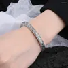 Bangle Vintage Punk for Women Couples Fashion Creative Design Sparkling Zircons Wedding Bride Jewelry Gifts