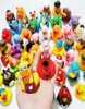 Random Mini Colorful Rubber Float Squeaky Sound Bath Toy Baby Water Pool Funny Toys for Girls Boys Gifts LJ2010191492077