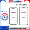 Musttby 10pcs 100% Новое OEM -переднее внешнее стекло+oca klue Hollow для iPhone 15 14 13 12 11 Pro Max xs ЖК -диспетчер