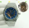 Baodewatches oferecem homens assistir a um cento mecânico automático 8 cores estilo clássico 43mm de aço inoxidável completo Sapphire impermeável relógio de safira