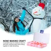 1 Box Snowman For Crafts Carrot Diy Christmas Snowman Decorating Craft For Christmas Crafting And Sewing Party