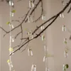 装飾的な置物プロモーション！ウィンドチャイムスタイルの装飾ガラスの花瓶の弦ボトルゼリーストリングデコレーションペンダントで吊るす
