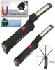 Portabel 5 -läge COB -ficklampa Torch USB -laddningsbar LED -gadget arbete Ljus magnetisk hängkrok utomhusläger sladdlös flexibel 3352738