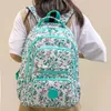 Dames van grote kwaliteit Backpack School Nylon Travel Rucksack Girls Bloemdruktas Vrouwelijke wandel buiten sporttas 240329
