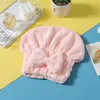 Coral Fleece Plain Women's Dry Hair Cap, Soft Water Absorption, Quick Drying, No Hair Wiping, Hair Bag, Adult Children's Towel