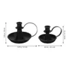 Bandlers 2 PCS Cup de bureau décorations de chandelle Home Iron Dinger Container Table à manger Métal