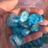 Figurines décoratives 150g de haute qualité Titane bleu Crystal Crystal Stone Metaphysical Chakra guérison Pierre polie lâche