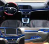 Pour Hyundai Elantra AD 2016-2019 Autocollants de voiture auto-adhésifs autocollants de voiture en fibre de carbone et décalcomanies Accessoires de style voiture8330797