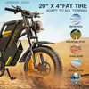 Велосипедные езды на мотоцикле Electric Motorcycle 2000 Вт Ebike Mountain Bikes 20-дюймовый жирная шина 48 В электрический велосипед