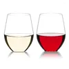 ワイングラス2PCSプラスチックグラスシャンパンフルートカップホームウェディングパーティーバージュース飲酒できないギフト470ml