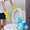 Vervangbaar toiletborstel Geen contact geurtoiletpotreiniger borstel toiletstandhouder aangename geurtoilet schoon borstel