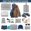 Storage Bags 7 Pcs Travel Luggage Compression Packing Cubes Organizers Collapsible Traveling Home Suitcase