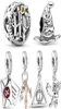 100% 925 Sterling Silver Hedwig Owl Charme Deathly Hallows Danggere kralen passen originele armband Woman Sieraden Pendant9499217