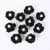 Decorative Flowers 20PCS 2CM Multi-layer Cored Artificial Rose Flower DIY Handmade Clothing Shoes And Hats With Floral Decoration