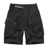 Men's Shorts 2024 Summer Men Fashion Multi Pockets Tactical Cargo Cyber Techwear