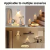 Wandlampe 1PC Magnetic Doorplate Smart LED Ladung menschlicher Körperinduktion freie Verkabelung in Indoor USB angetrieben